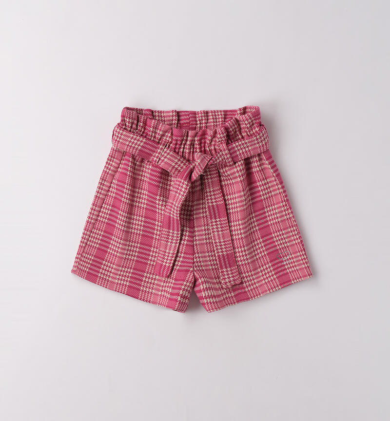 Pantaloni corti bambina ROSA-2524
