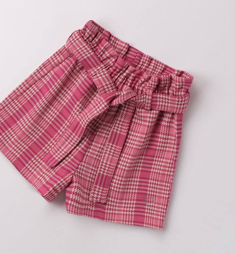 Pantaloni corti bambina ROSA-2524