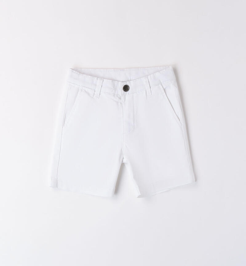 Pantaloni corti bambino  BIANCO-0113