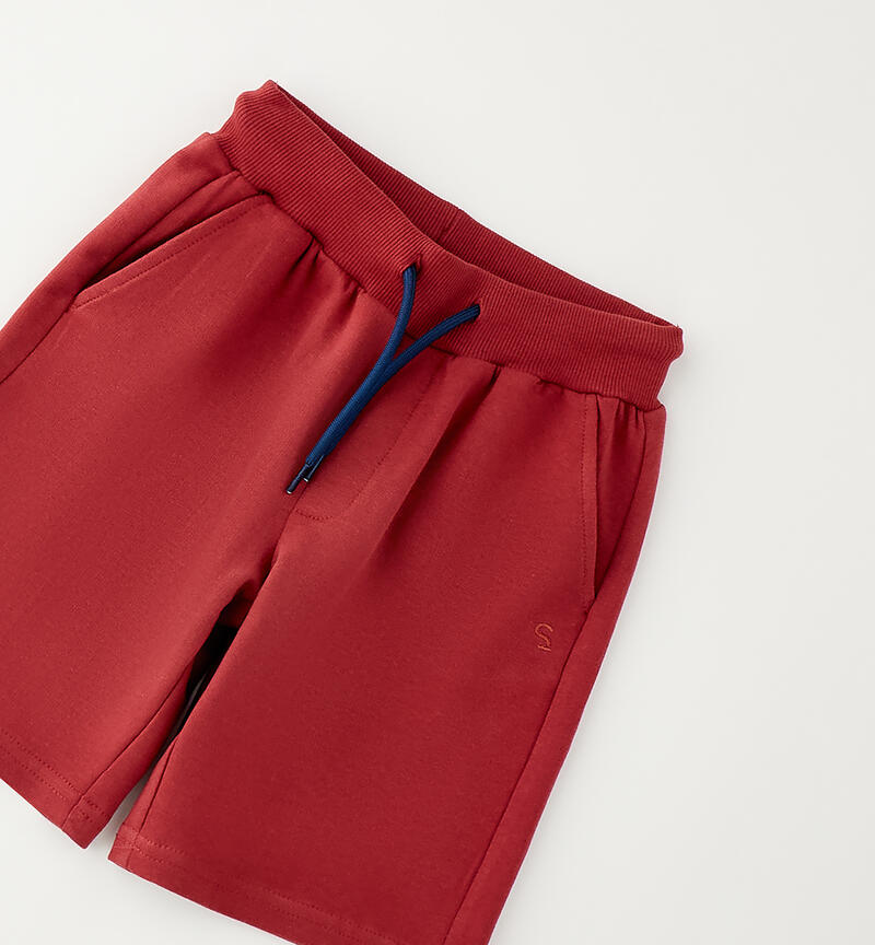 Pantaloni corti da bambino DARK RED -2541