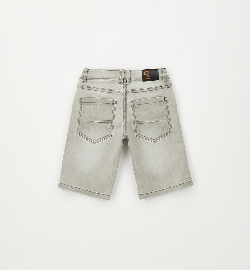 Boy's denim shorts DENIM GRIGIO CHIARO-7997