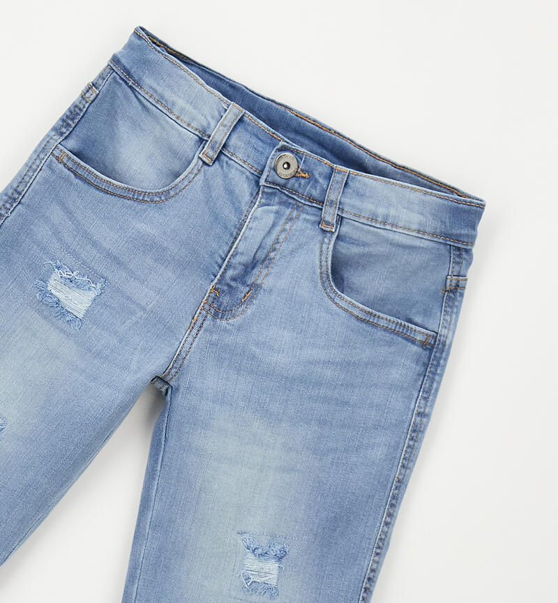 Boy's denim shorts STONE BLEACH-7350