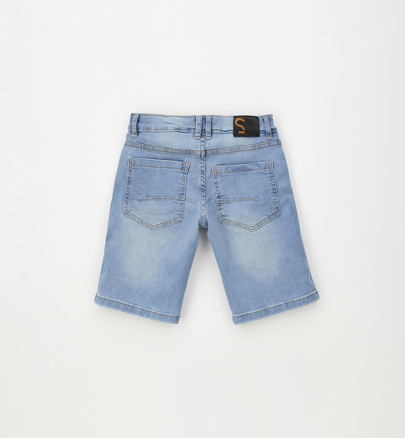 Boy's denim shorts STONE BLEACH-7350