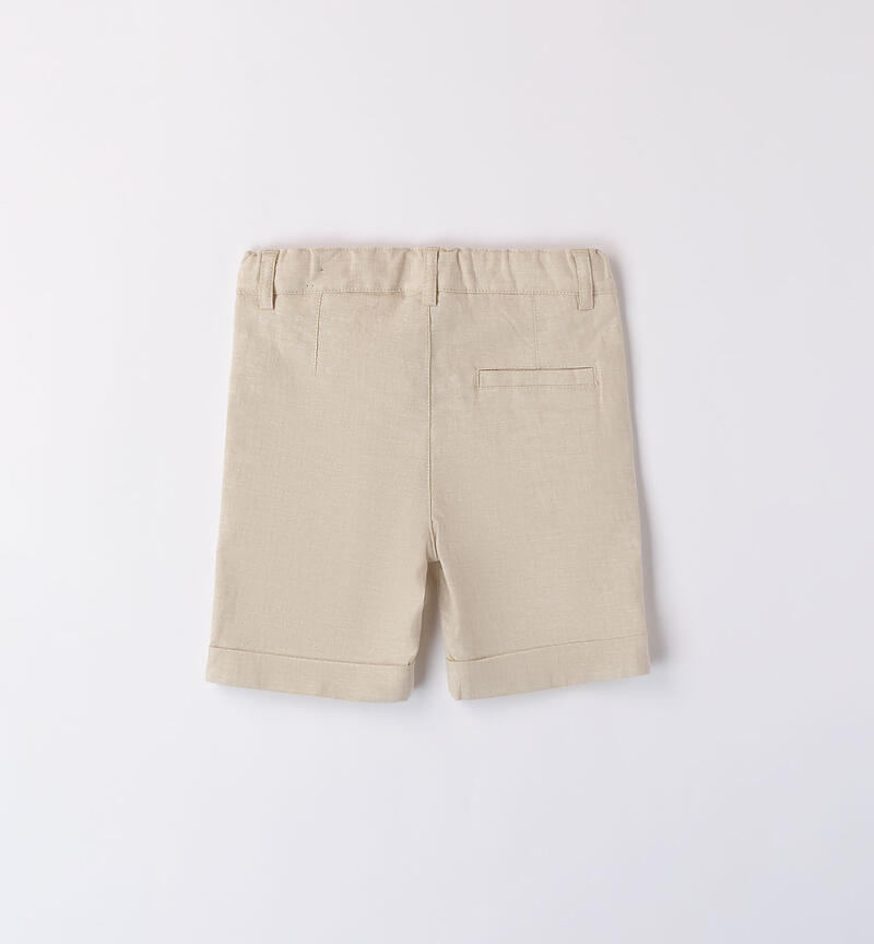 Boys' elegant shorts BEIGE-0435