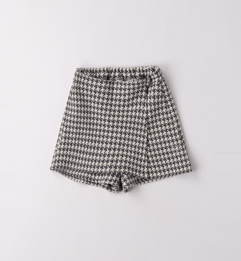 Short trousers for girls GRIGIO MELANGE-8967