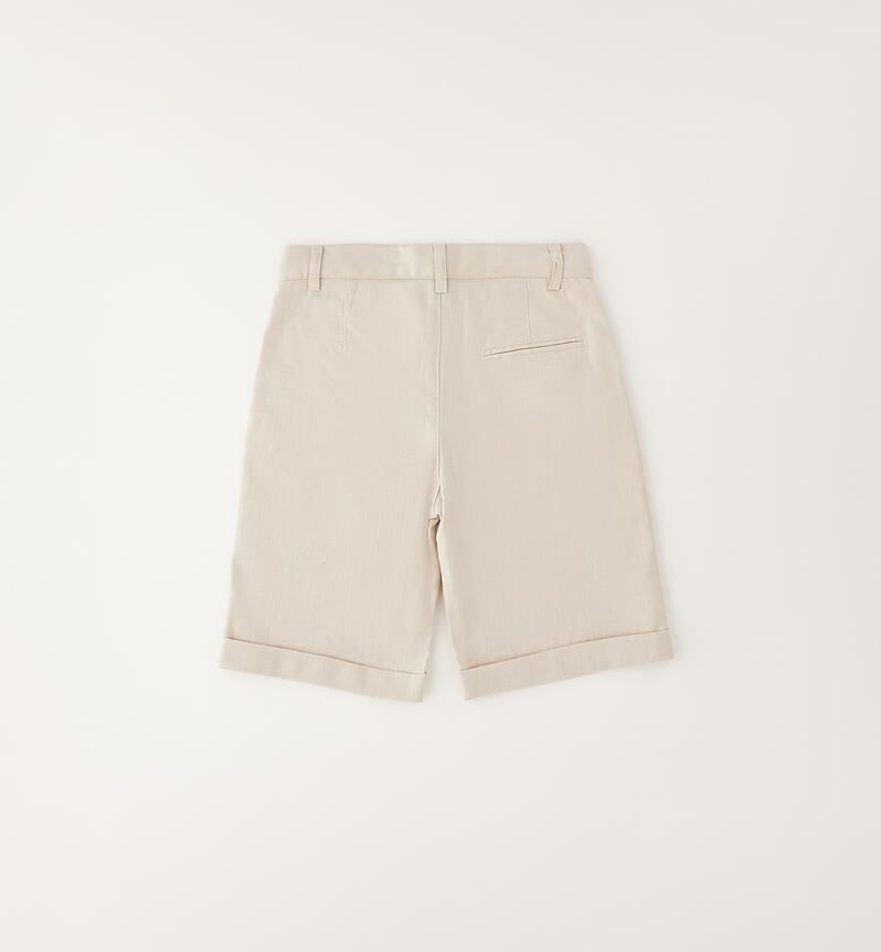 Boy's formal shorts ECRU'-0432