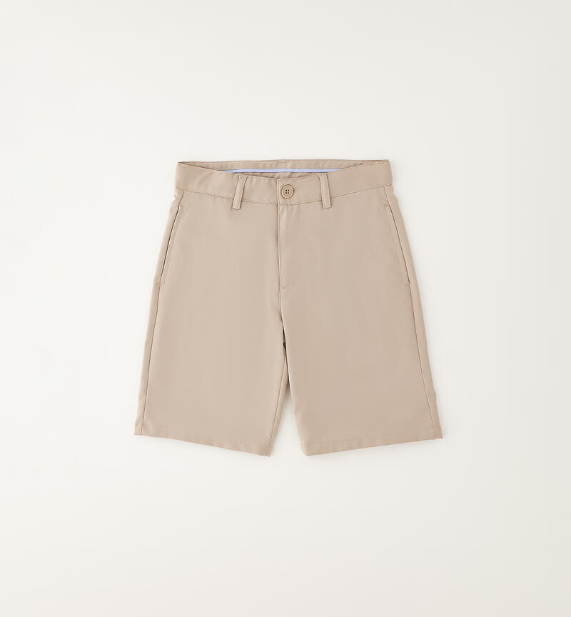 Elegant boy's shorts BEIGE SCURO-0445