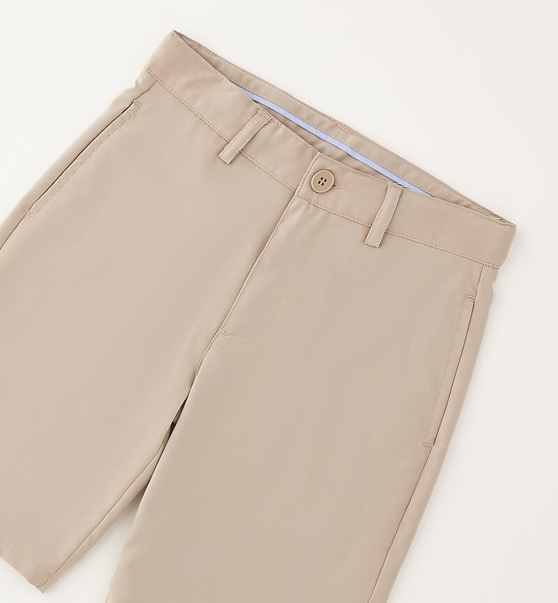 Elegant boy's shorts BEIGE SCURO-0445