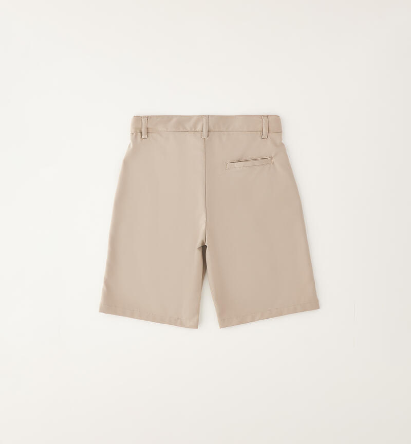 Elegant boy's shorts BEIGE SCURO-0445