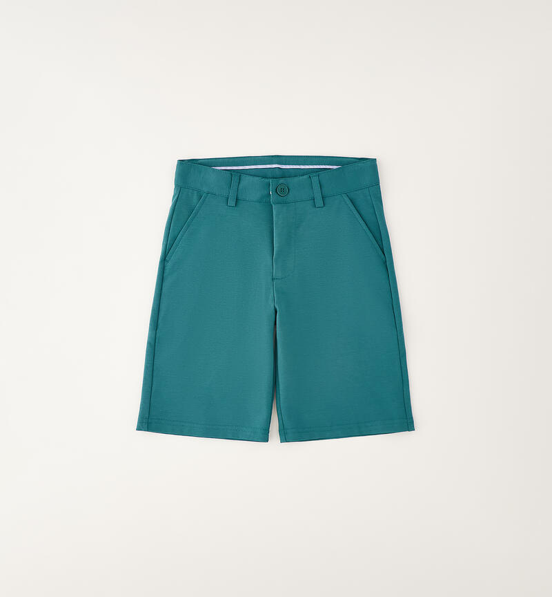 Elegant boy's shorts VERDE SCURO-4537