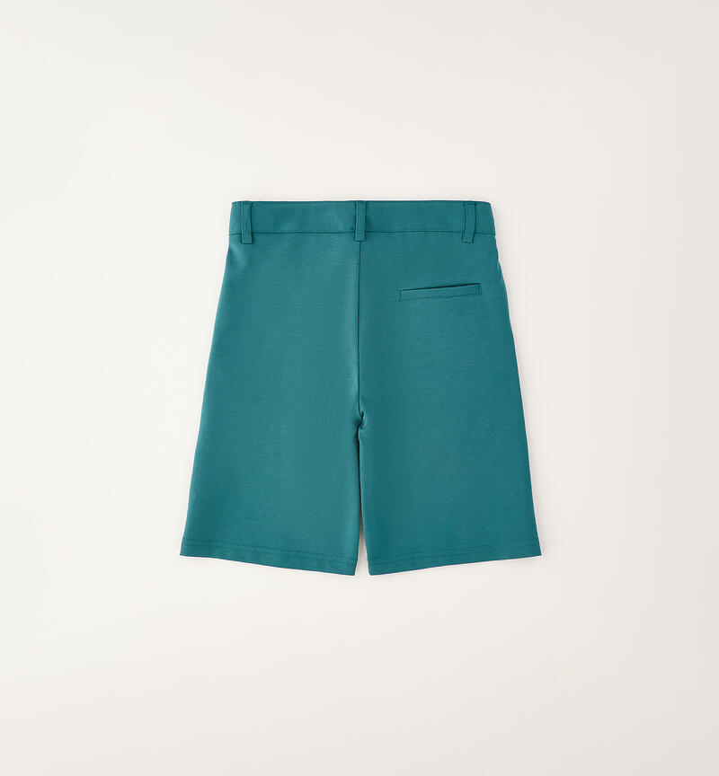 Elegant boy's shorts VERDE SCURO-4537