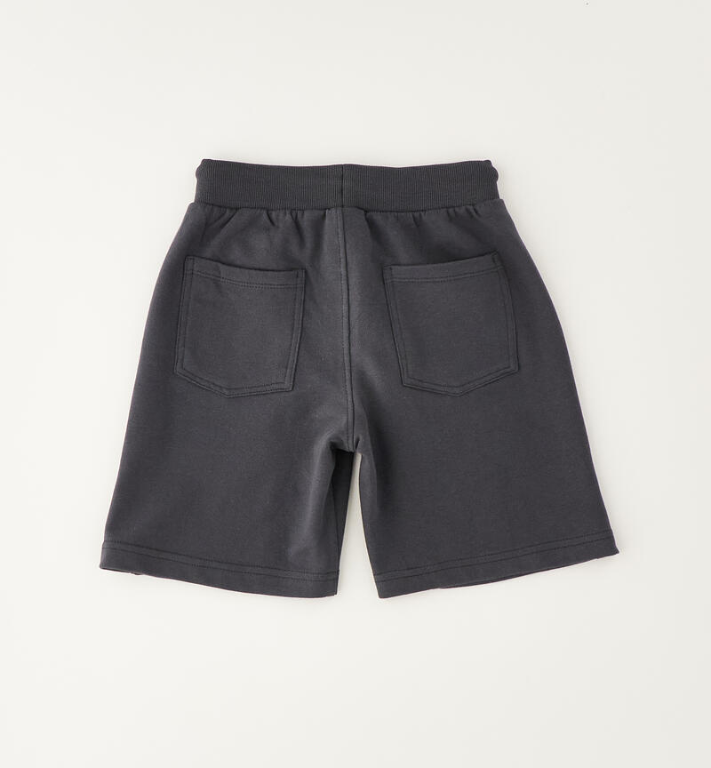Pantaloni corti sportivi per bambino GRIGIO SCURO-0566
