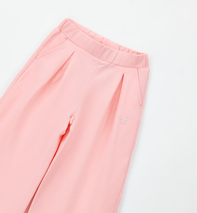 Crop pants for girls PINK-2372