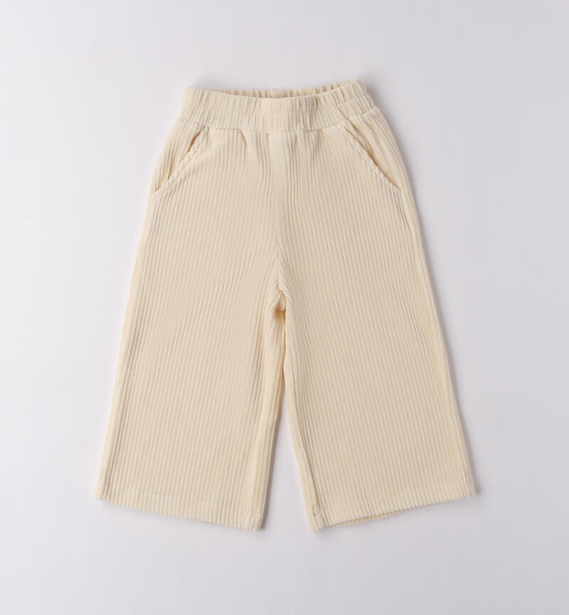 Pantaloni da bambina BEIGE-0151
