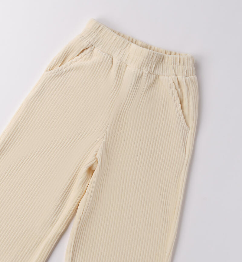 Pantaloni da bambina BEIGE-0151