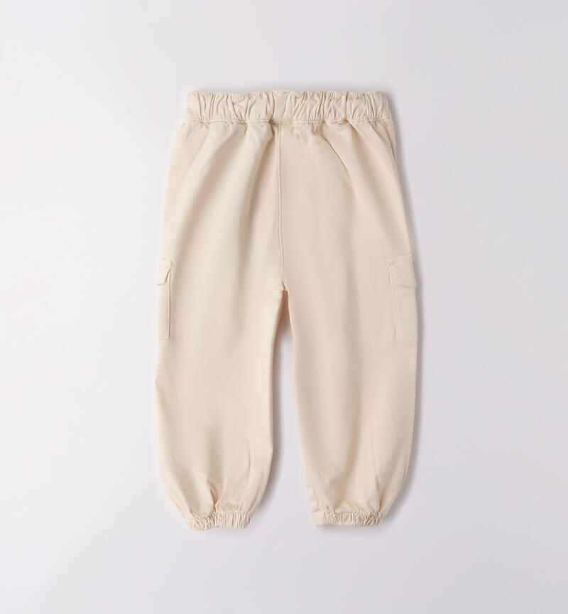 Pantaloni da bambina CREMA-0921
