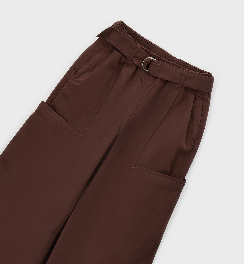 Pantaloni da ragazza BROWN-1244