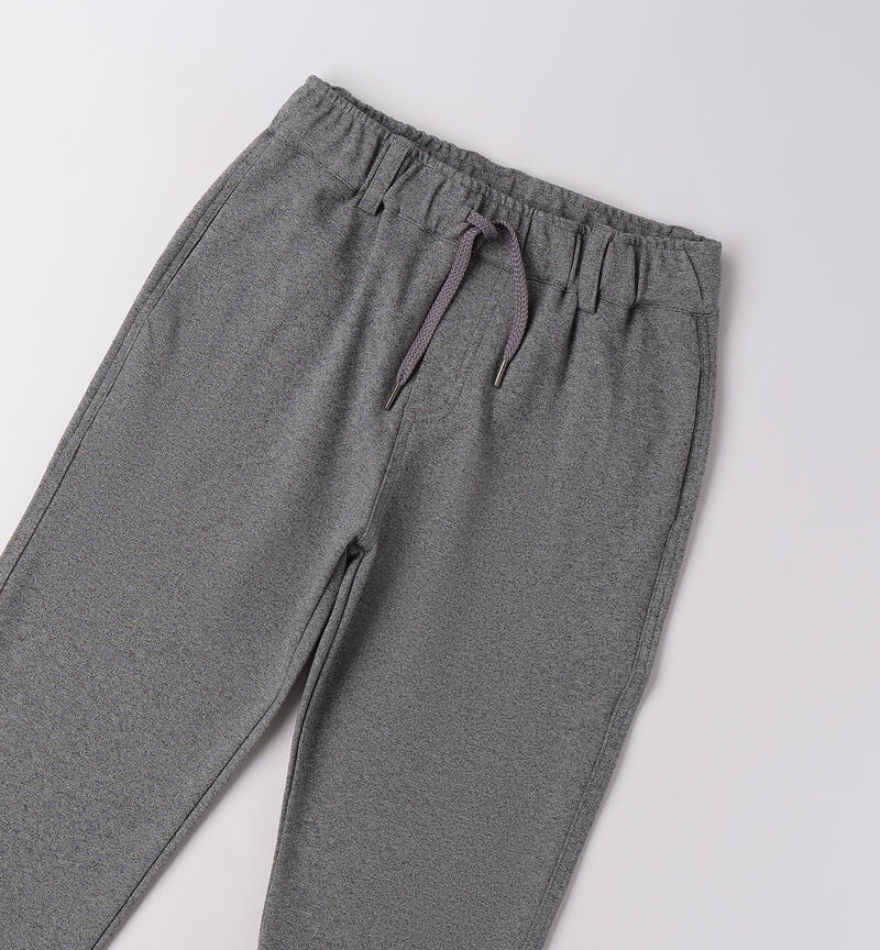 Trousers for boys GRIGIO MELANGE-8992