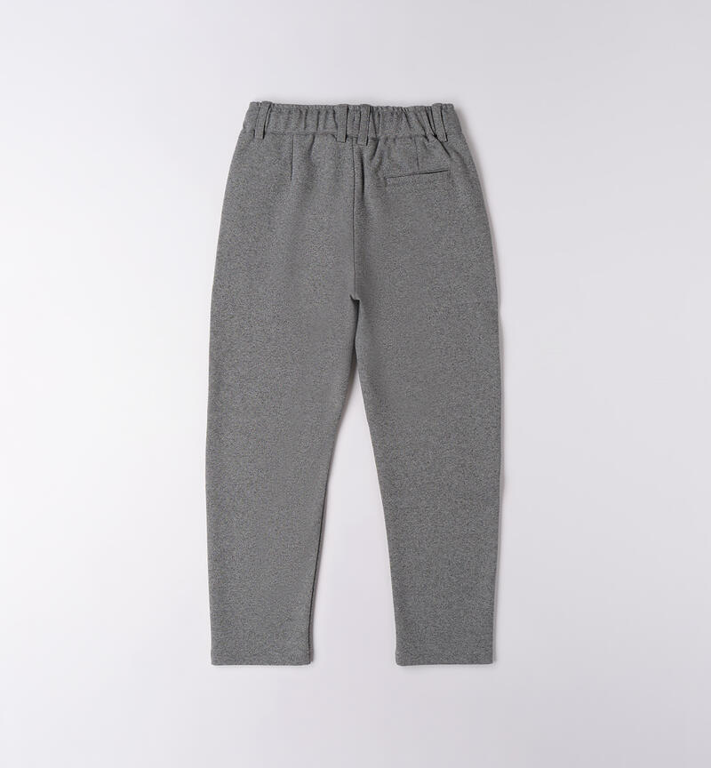 Trousers for boys GRIGIO MELANGE-8992
