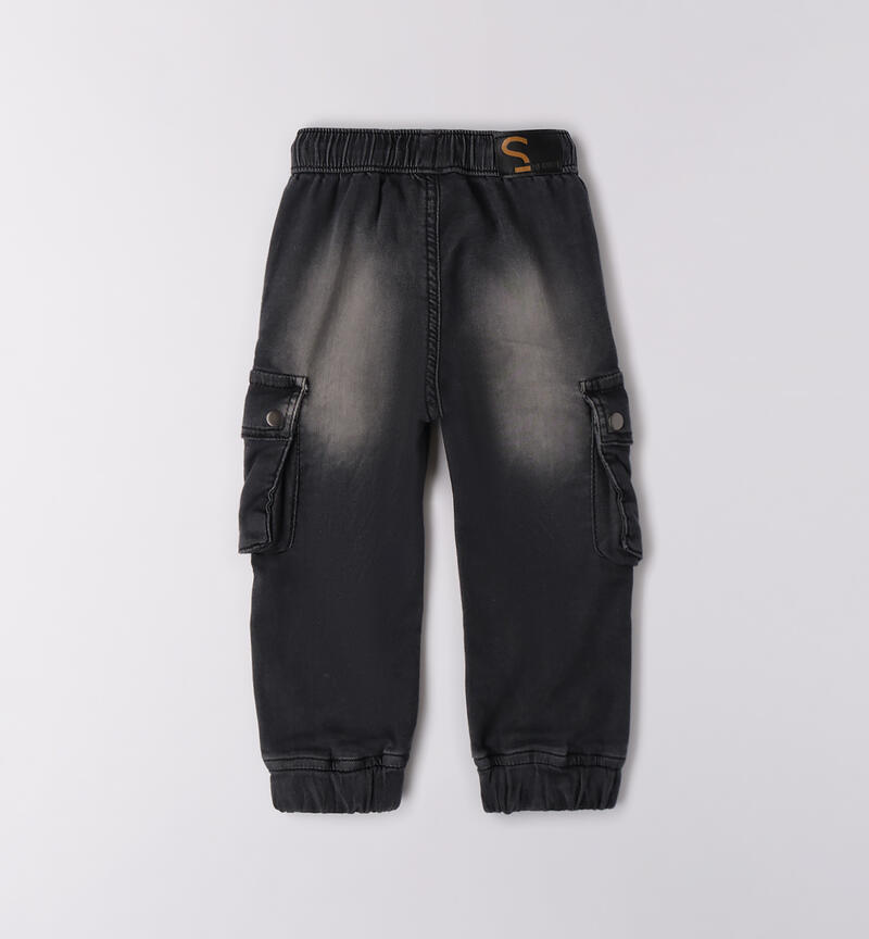 Pantaloni di jeans bambino GRIGIO SCURO-7993