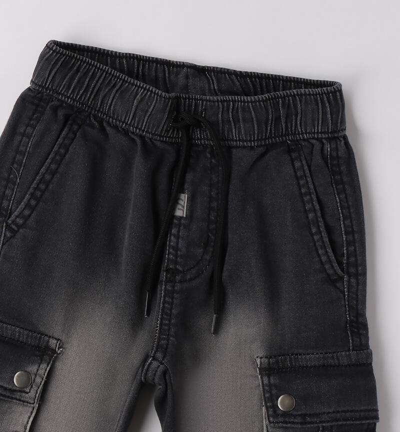 Pantaloni di jeans bambino GRIGIO SCURO-7993