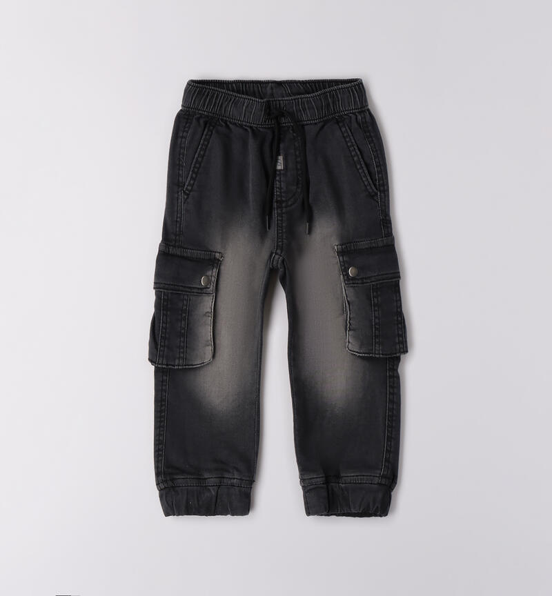 Pantaloni di jeans bambino GRIGIO SCURO-7993