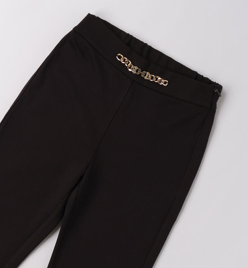 Elegant trousers for girls NERO-0658