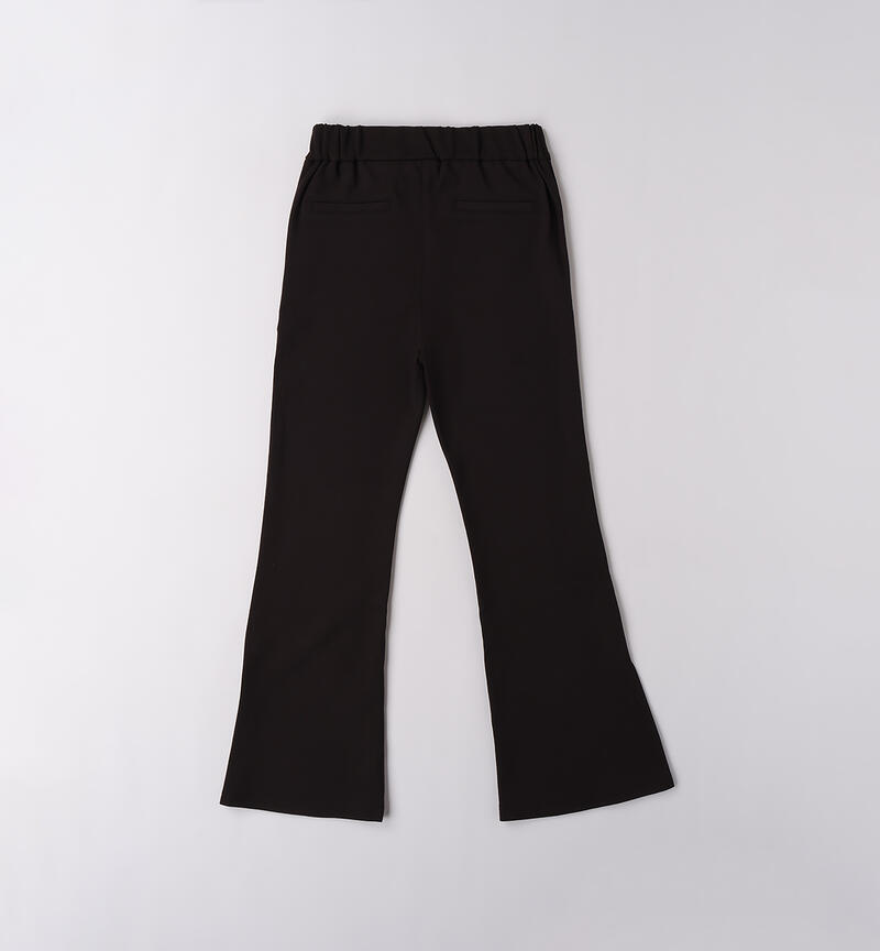Elegant trousers for girls NERO-0658