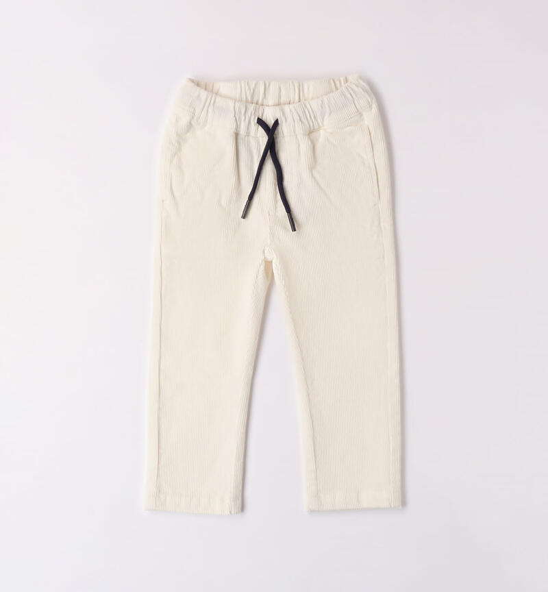 Sarabanda corduroy trousers for boys from 9 months to 8 years PANNA-0112