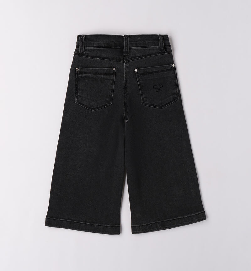 Girl's denim trousers GRIGIO SCURO-7993