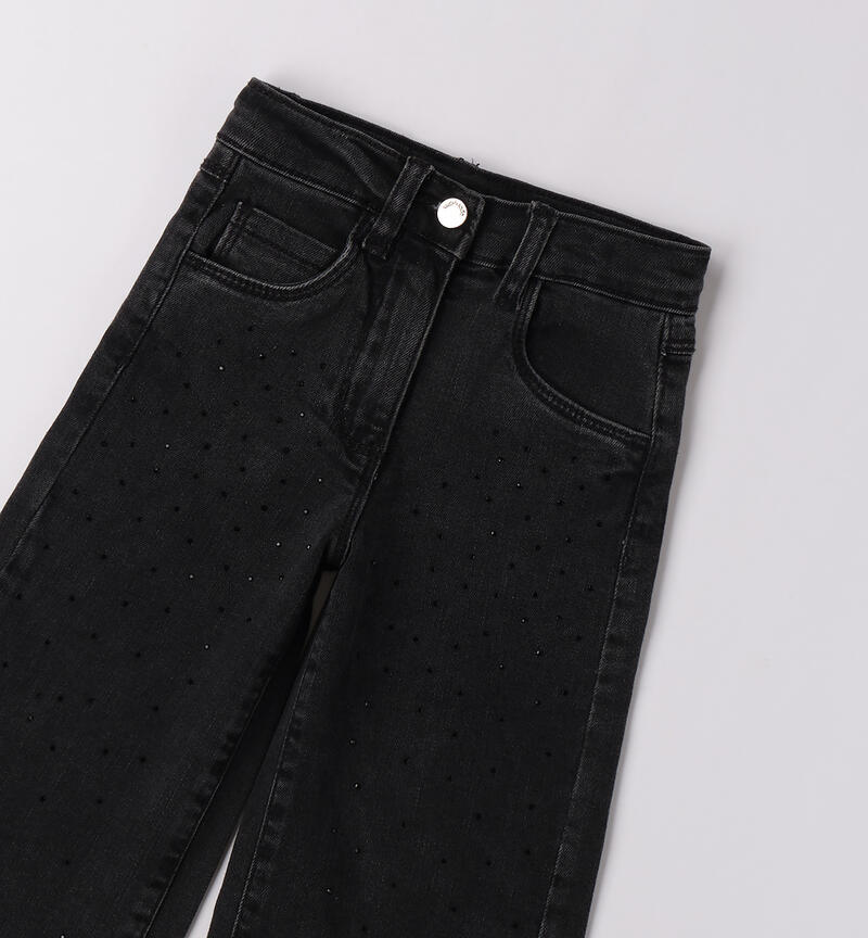 Girl's denim trousers GRIGIO SCURO-7993