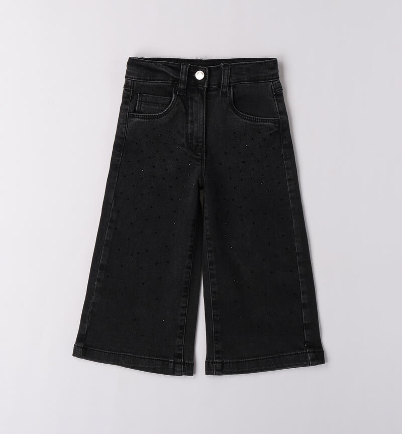 Girl's denim trousers GRIGIO SCURO-7993