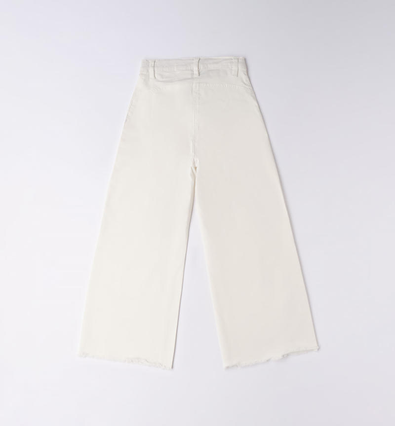 Sarabanda wide trousers for girls from 8 to 16 years PANNA-0112