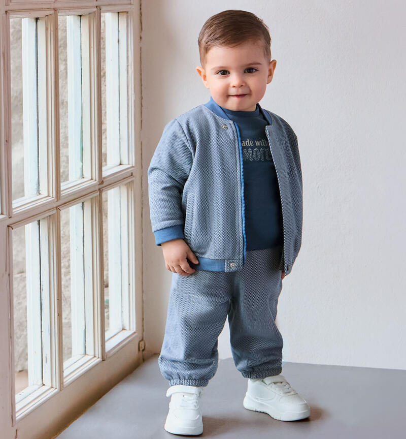 Pantaloni Minibanda per bimbo BEIGE-BLU-6CFC
