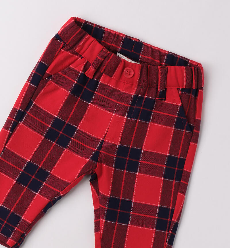 Pantaloni natalizi neonato ROSSO-2253