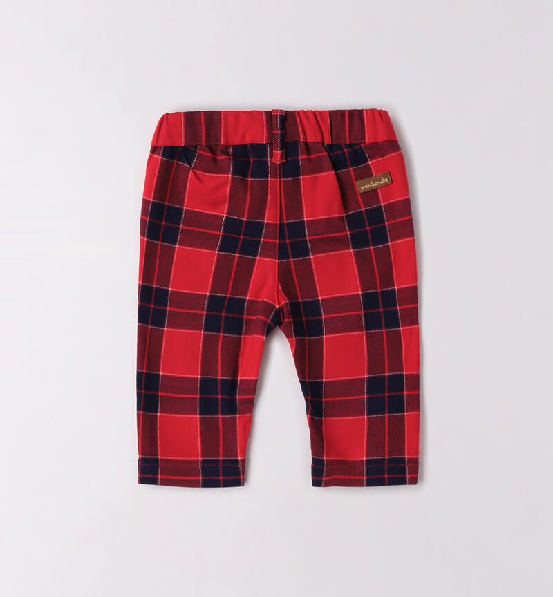 Pantaloni natalizi neonato ROSSO-2253