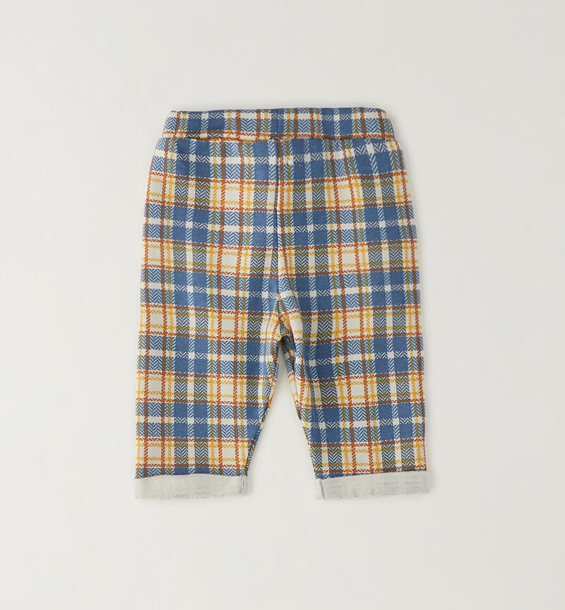 Baby fleece trousers BEIGE-MULTICOLOR-6CES