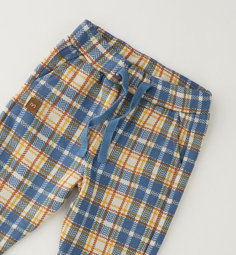 Baby fleece trousers BEIGE-MULTICOLOR-6CES