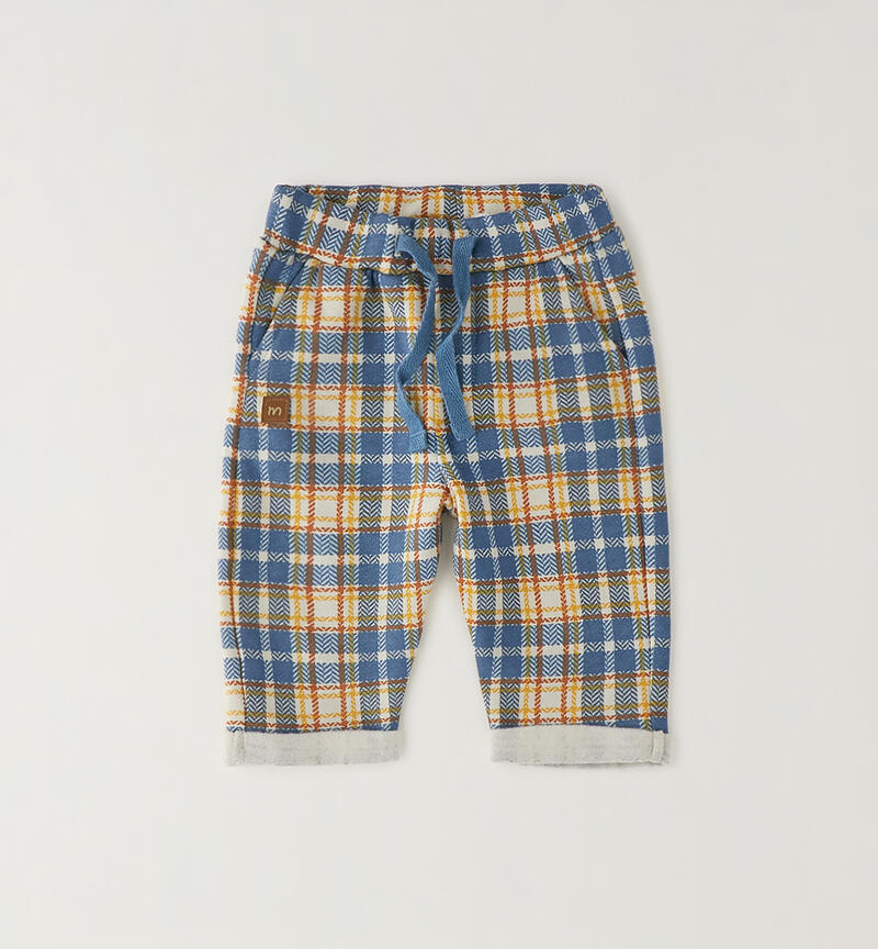 Baby fleece trousers BEIGE-MULTICOLOR-6CES