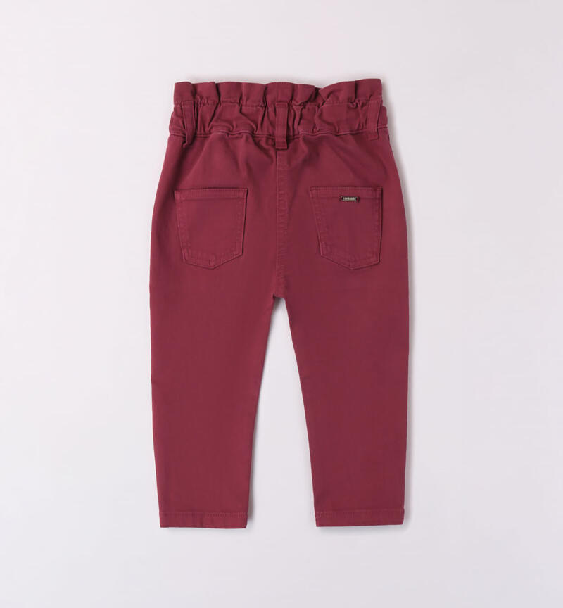 Sarabanda trousers for girls from 9 months to 8 years PRUGNA-2656