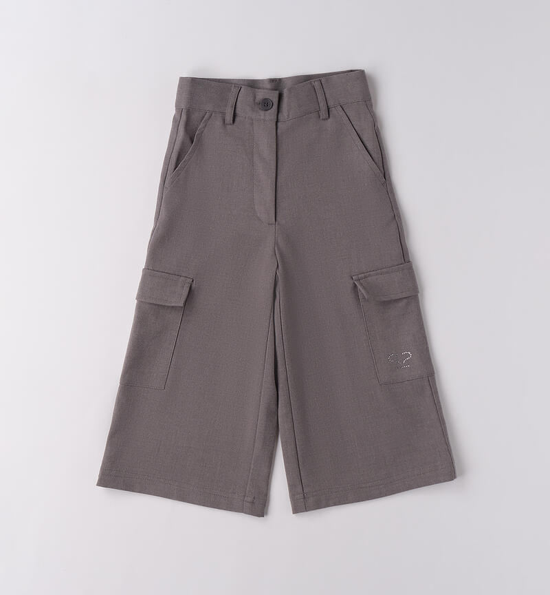 Sarabanda trousers for girls GRIGIO MELANGE-8967