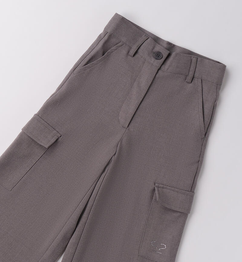 Sarabanda trousers for girls GRIGIO MELANGE-8967