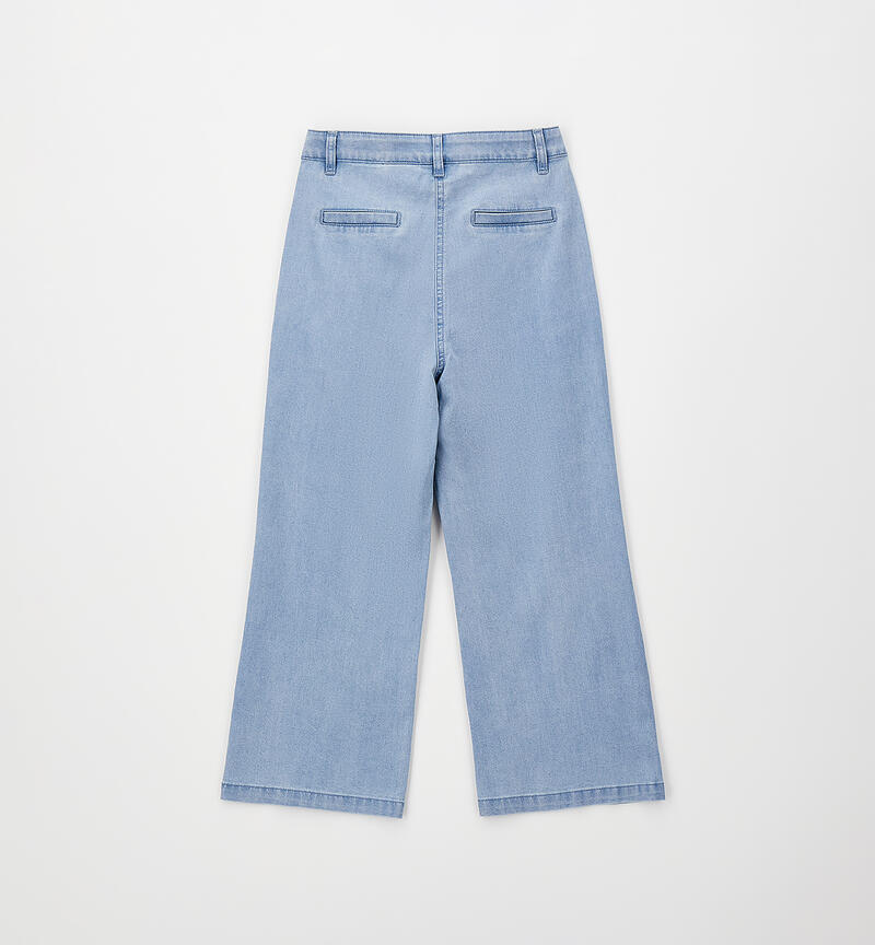 Sarabanda trousers for girls WASH STONE BLEACH ROY ROGER'S -7027