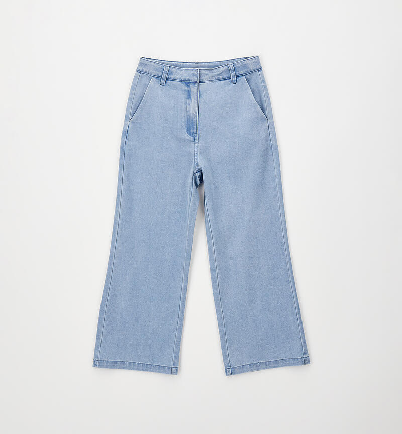 Sarabanda trousers for girls WASH STONE BLEACH ROY ROGER'S -7027