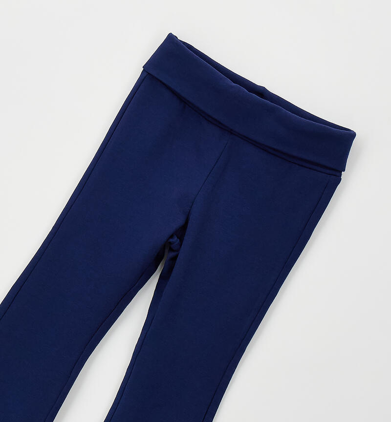 Girls' tracksuit bottoms NAVY-3547