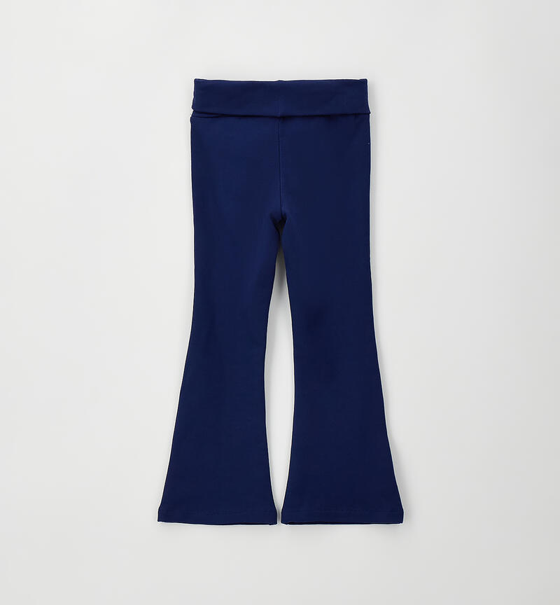 Girls' tracksuit bottoms NAVY-3547