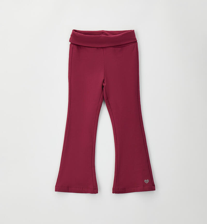 Girls' tracksuit bottoms PRUGNA-2656