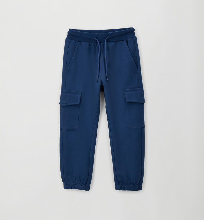 Pantaloni tuta bambino BLU-3656