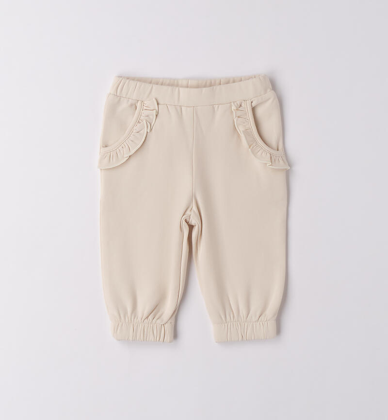 Baby girl tracksuit pants CRYSTAL GRAY-2911