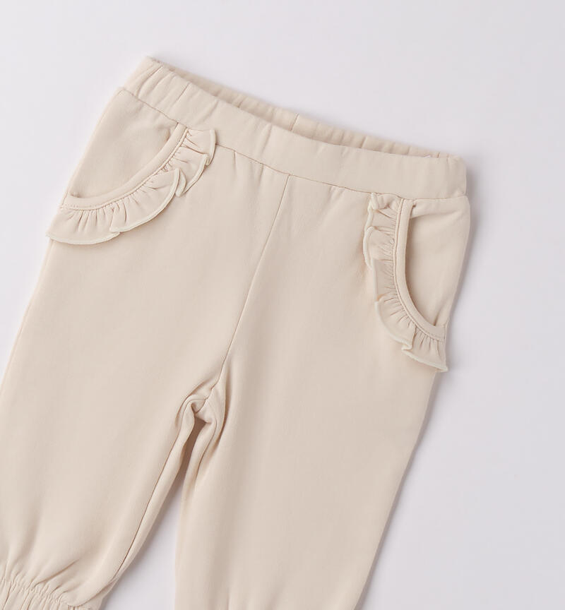Baby girl tracksuit pants CRYSTAL GRAY-2911